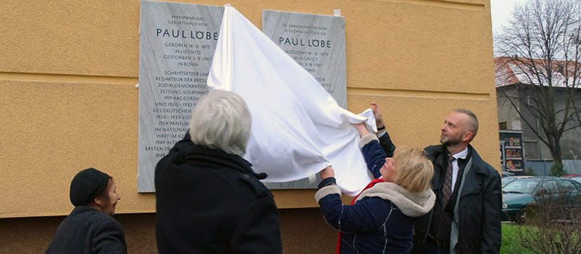 Paul Löbe - odsłonięcie pamiątkowej tablicy