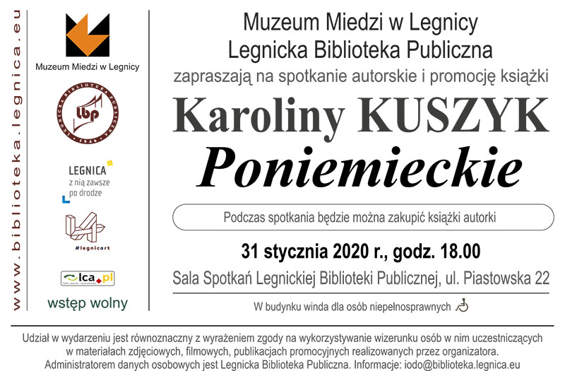 Promocja książki Karolina Kuszyk Poniemieckie