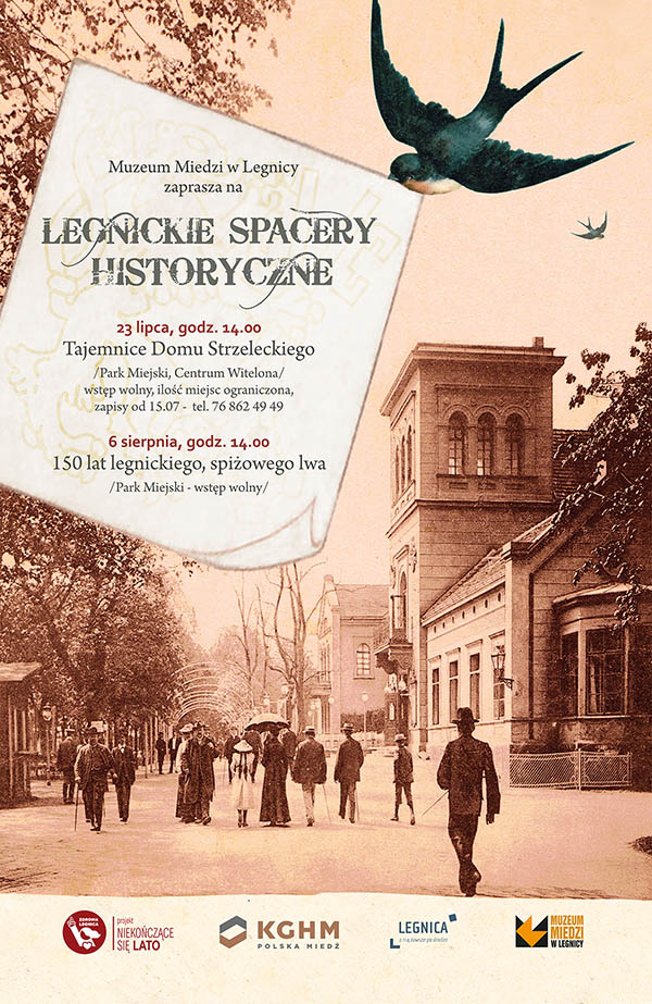 Legnickie spacery historyczne - 2022 -plakat