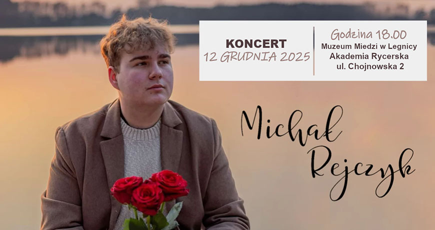 Koncert Michała Rejczyka w Muzeum Miedzi