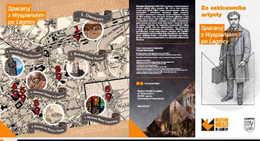 Ze szkicownika artysty. Spaceruj z Wyspiańskim po Legnicy - folder Ze szkicownika artysty. Spaceruj z Wyspiańskim po Legnicy -folder