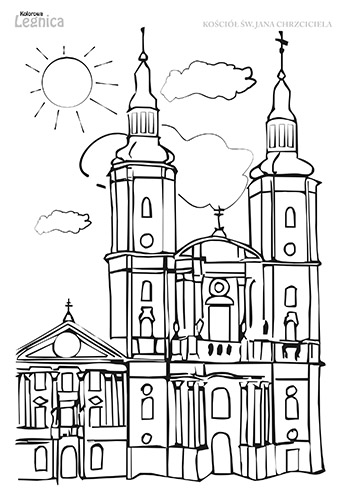 Kolorowanka - kościół Św. Jana