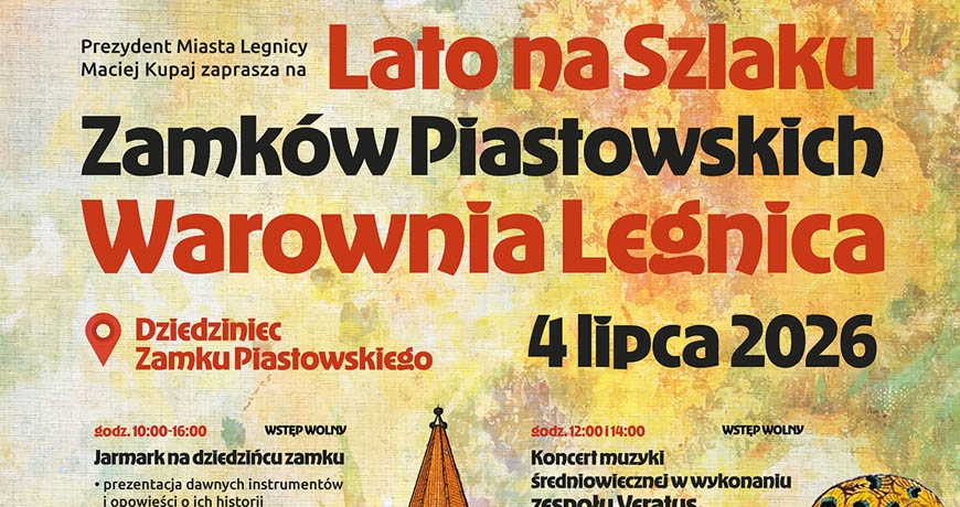 Szlakiem Zamków Piastowskich. Warownia Legnica