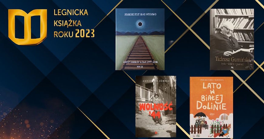 Legnicka Książka Roku 2023. Nominacje otrzymały cztery wydawnictwa