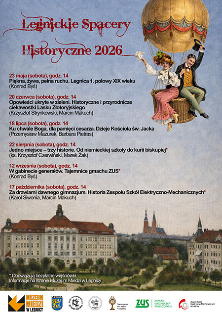 Legnickie Spacery Historyczne - program 2026