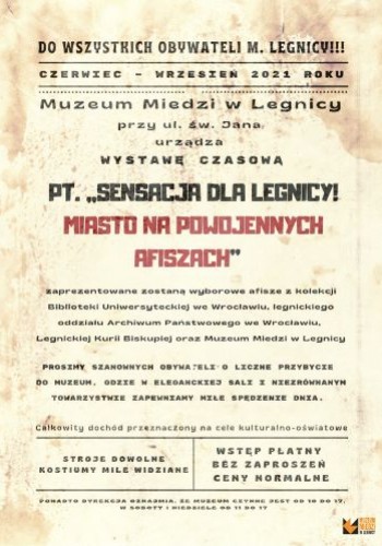 Sensacja dla Legnicy! Miasto na powojennych afiszach